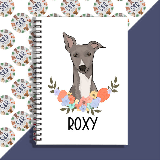 whippet-dog-notebook