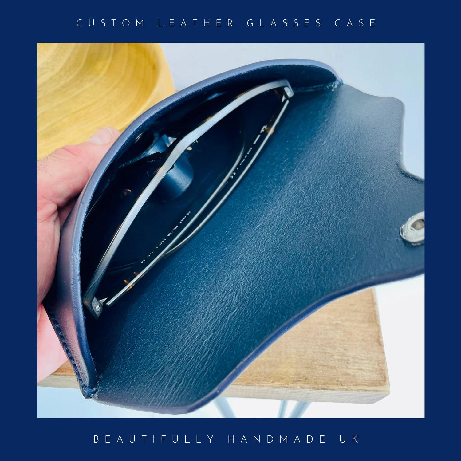 Custom Leather Glasses Case
