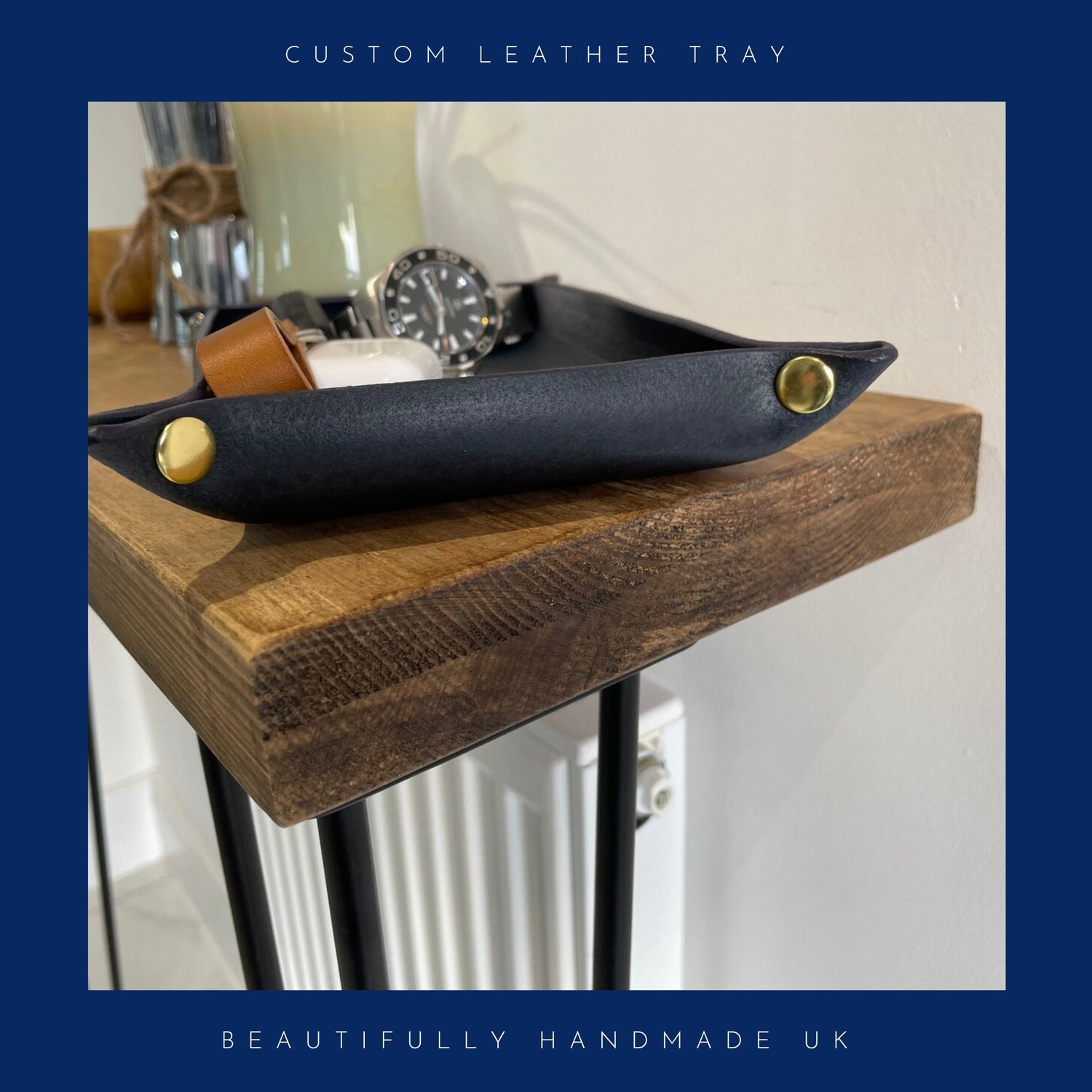 Custom Leather Tray