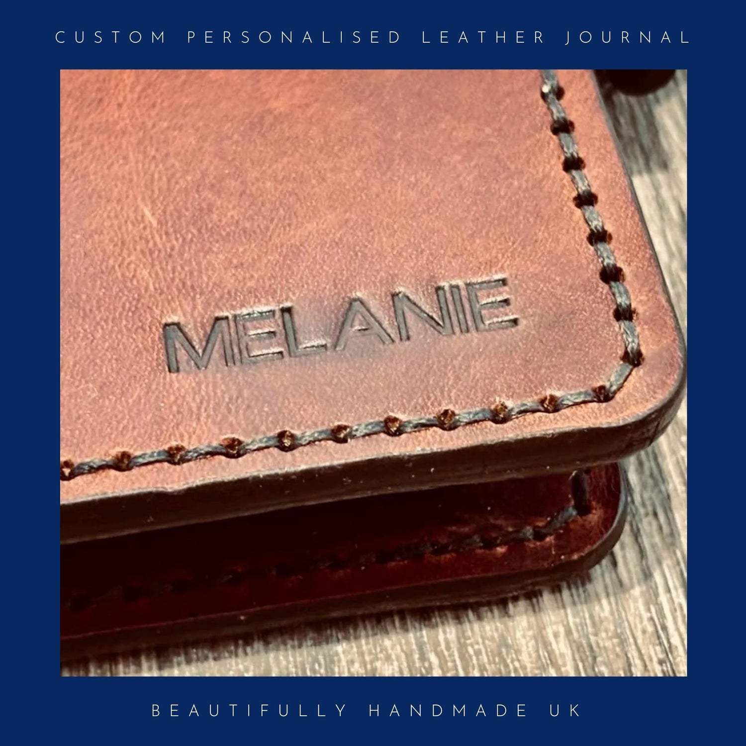 Custom Personalised Leather Notebook
