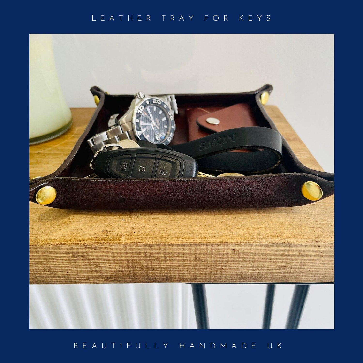 Leather Tray For Keys