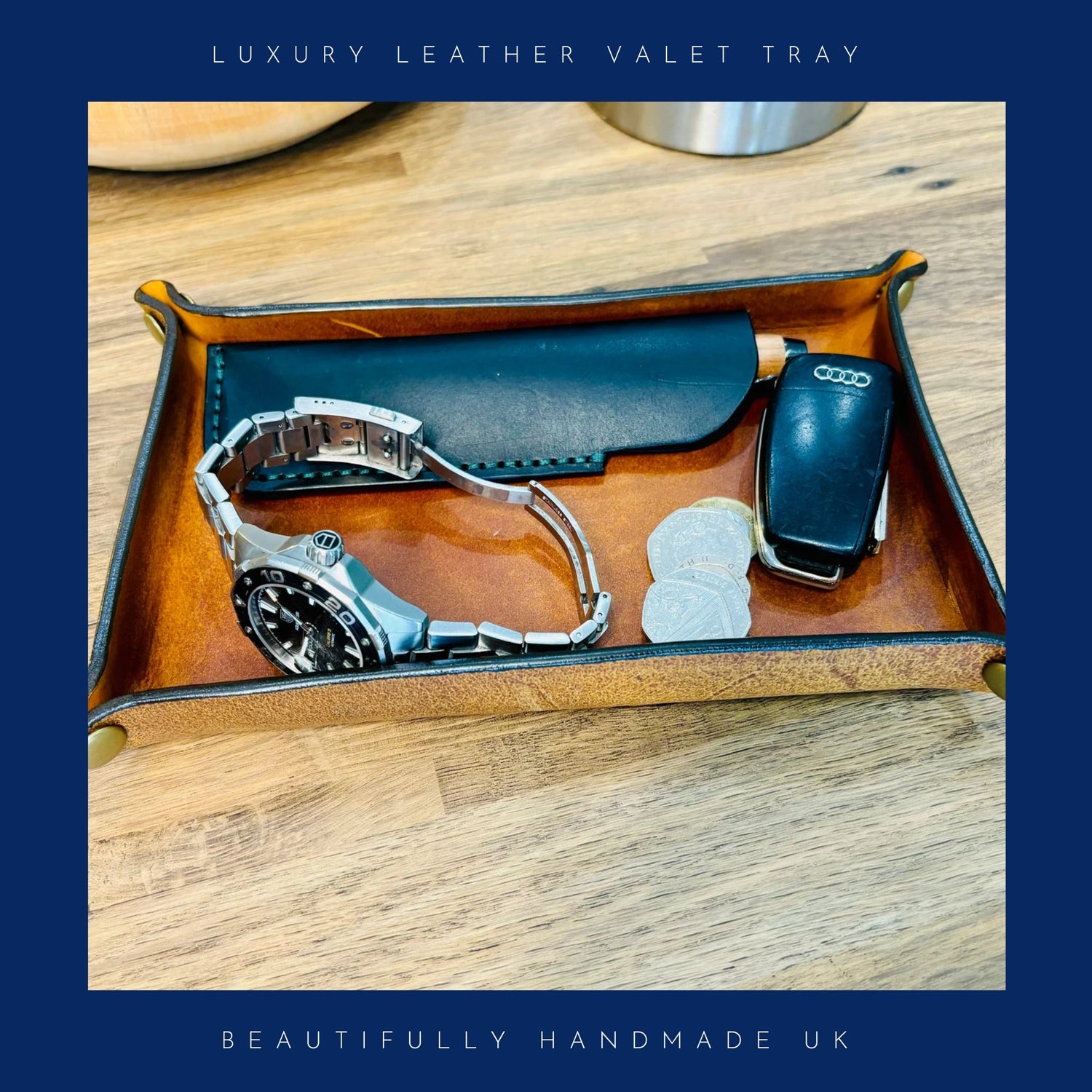 Luxury Leather Valet Tray