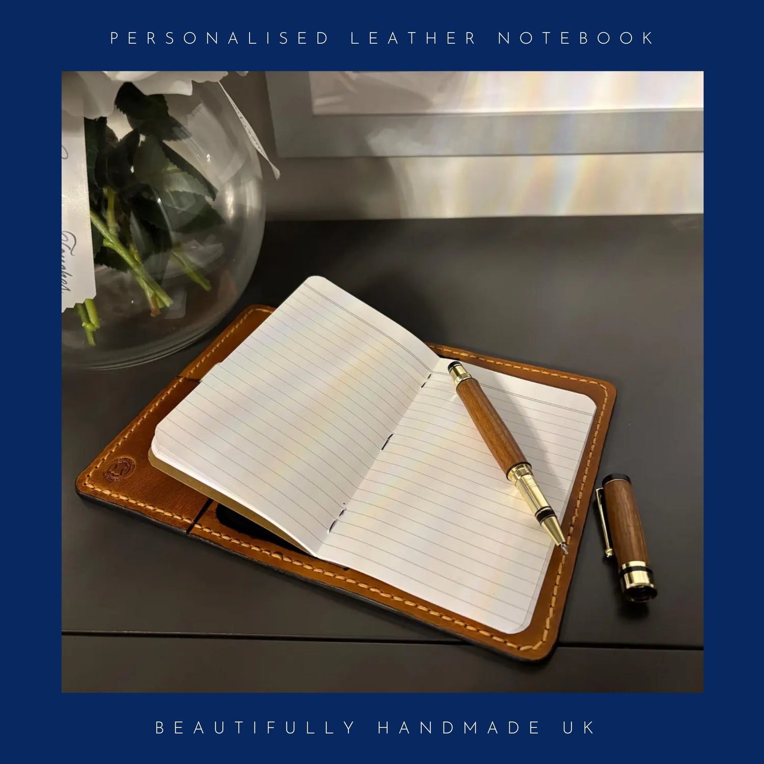 Personalised Leather Notebook