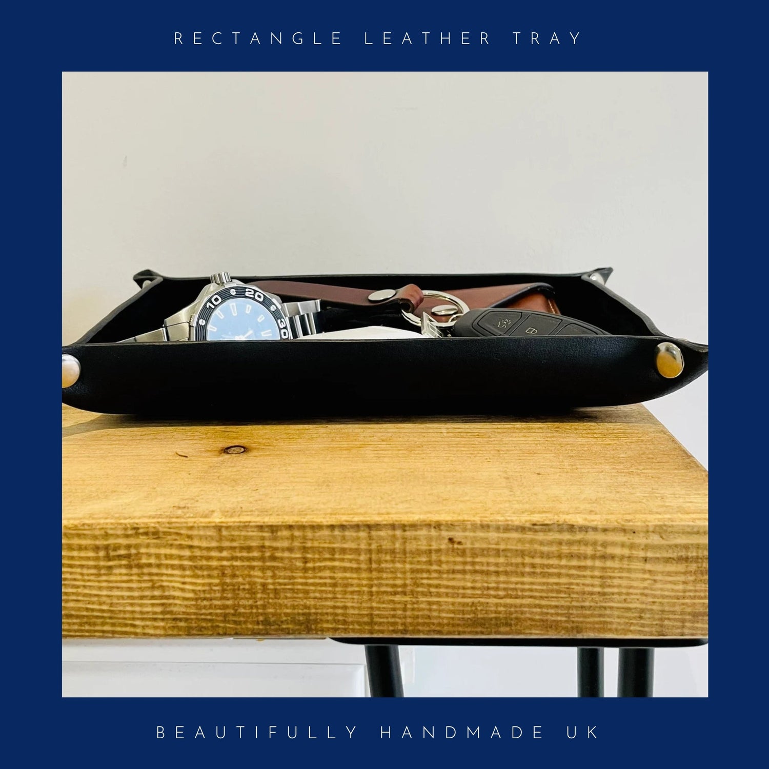 Rectangle Leather Tray