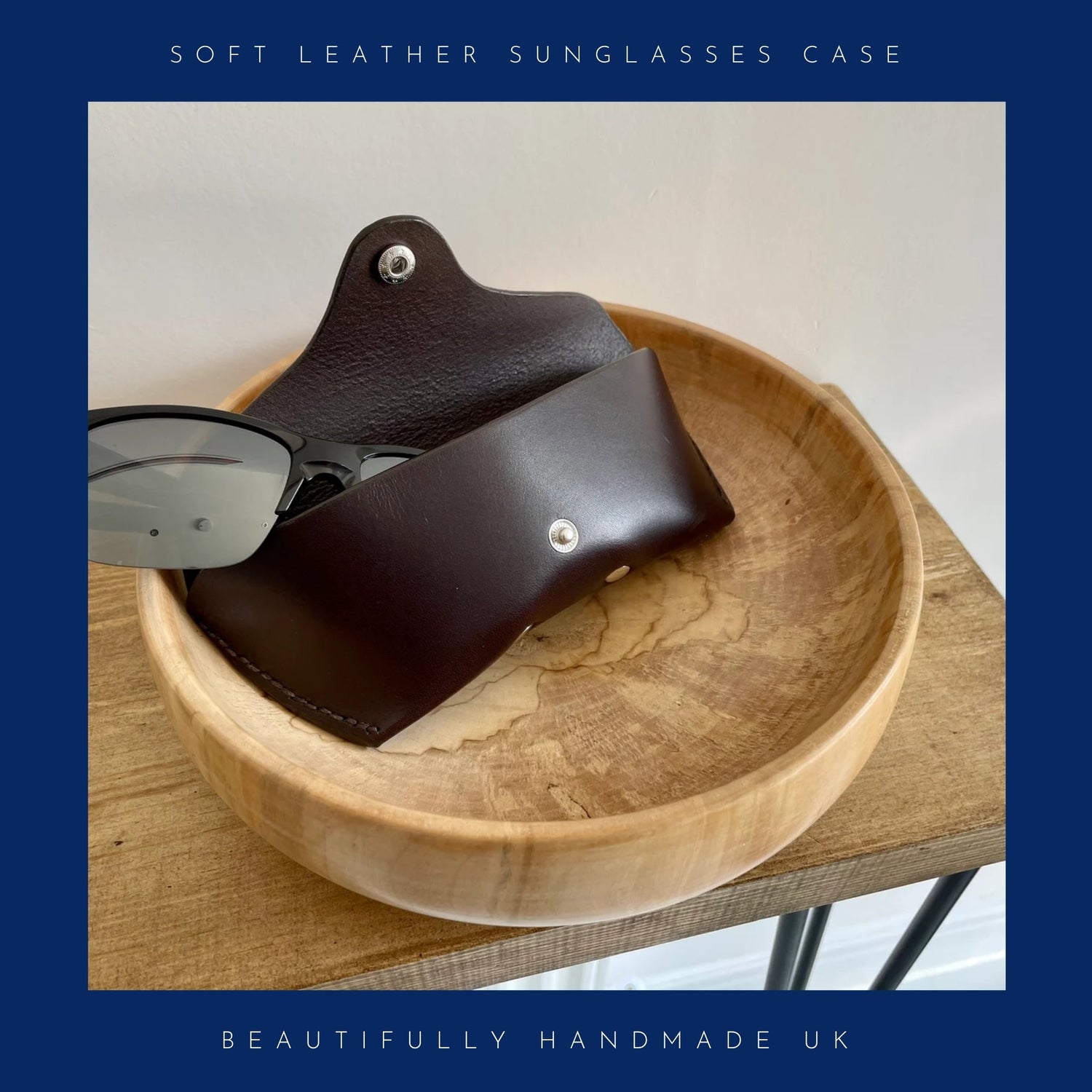 Soft Leather Sunglasses Case