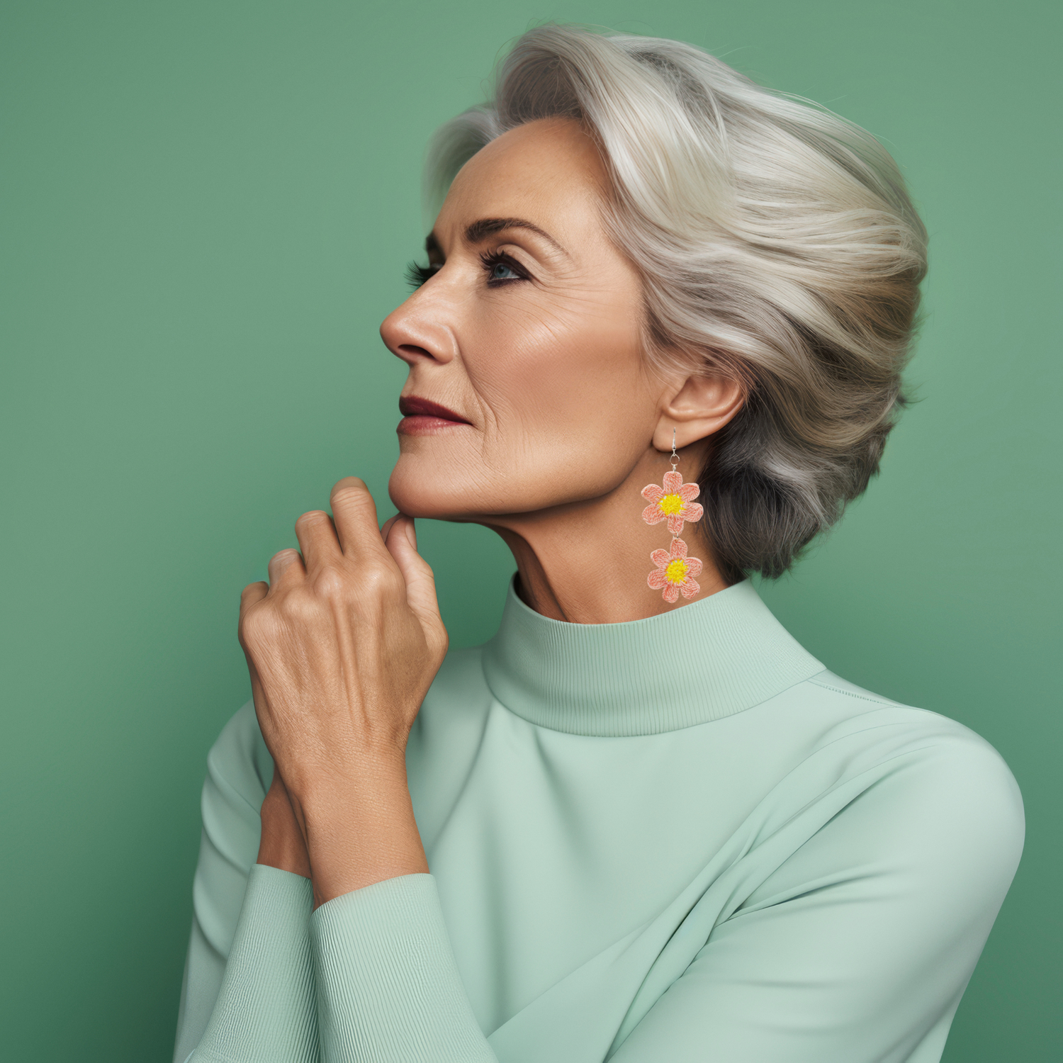 daisy drop earrings