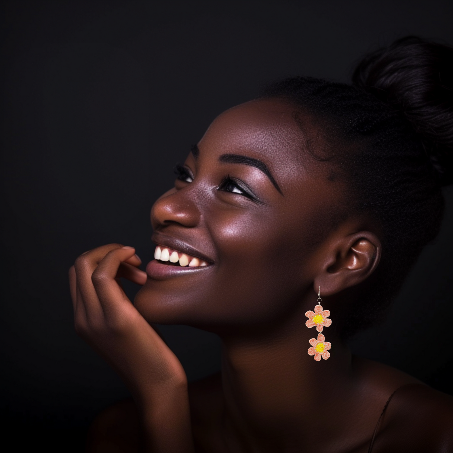 daisy drop earrings