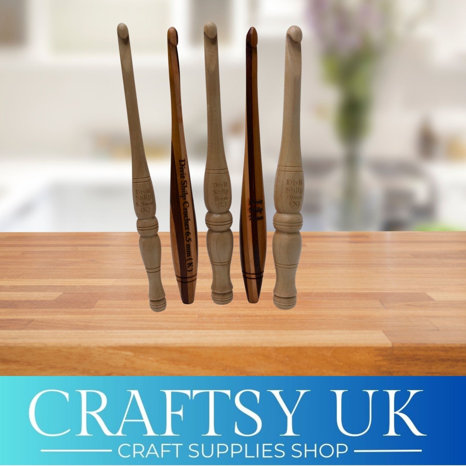 luxury wooden crochet hooks