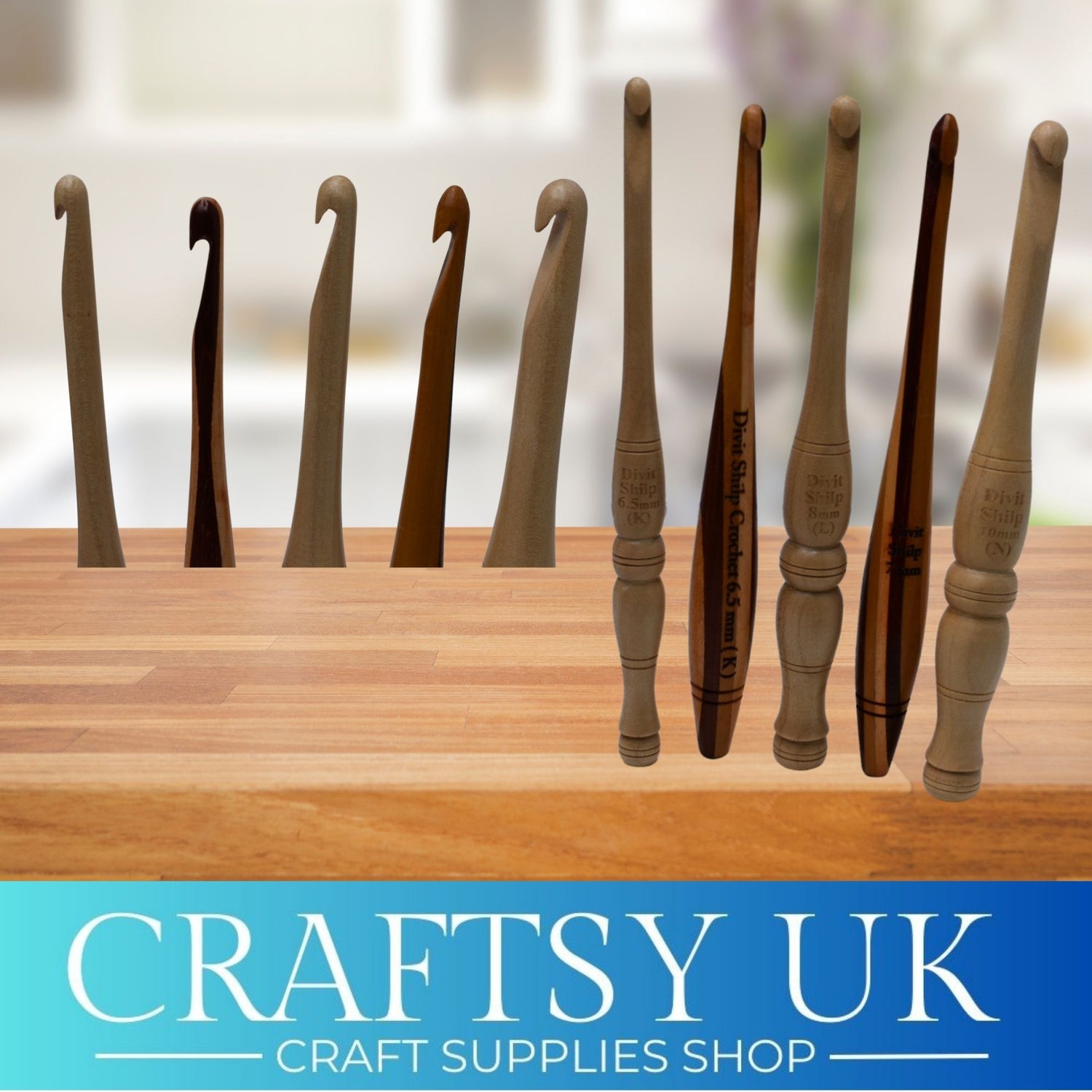 luxury wooden crochet hooks