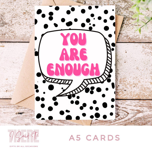 you are enough card