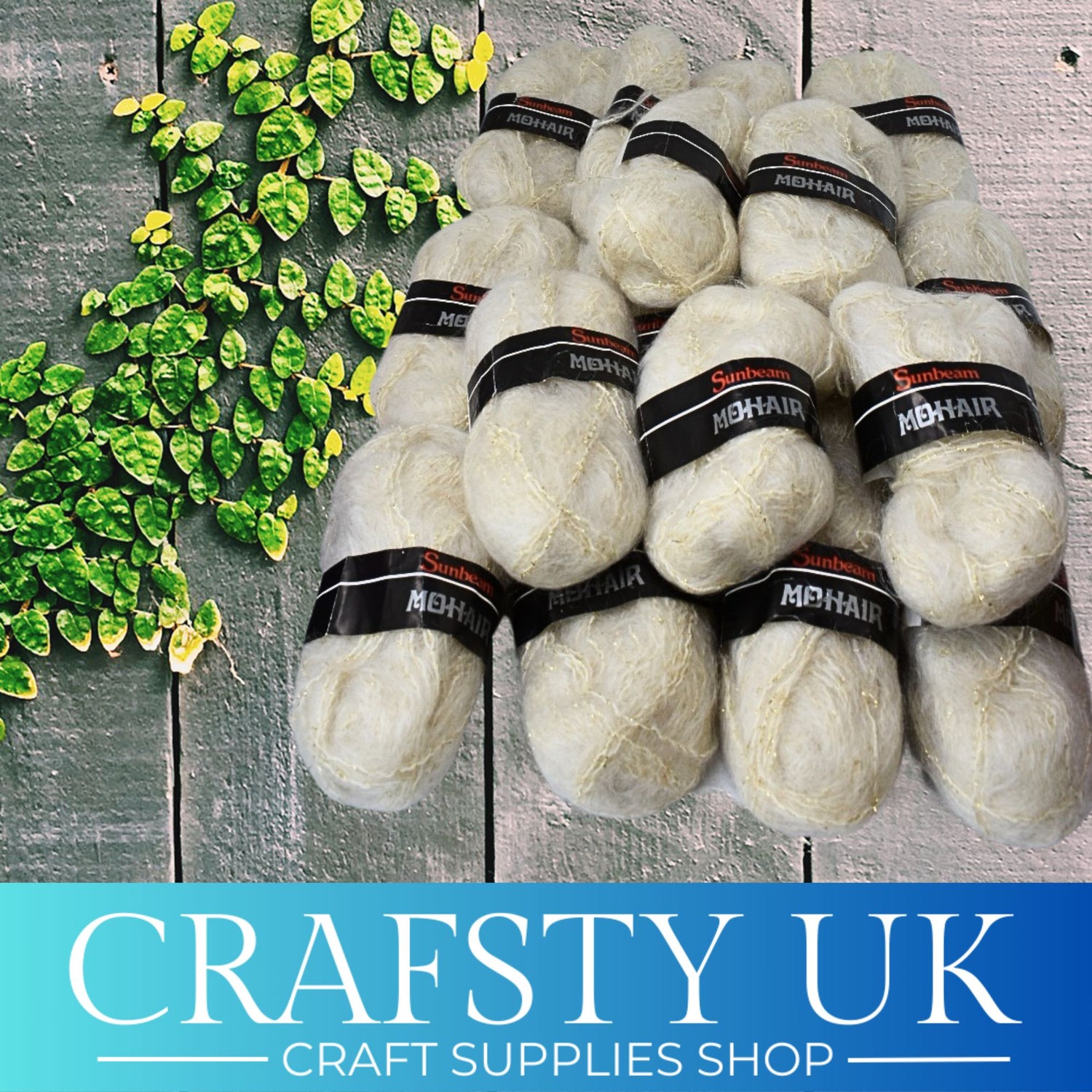 cream mohair yarn 