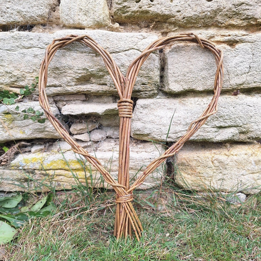 handmade willow heart