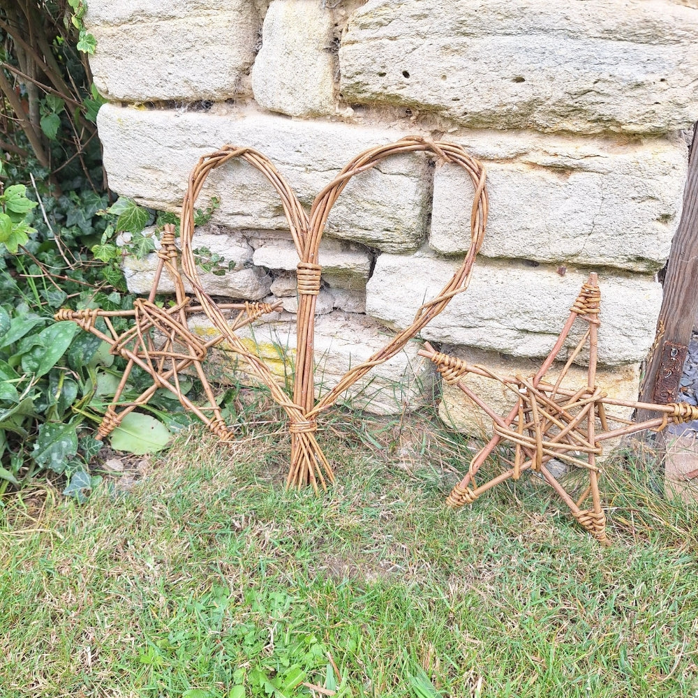 handmade willow heart  