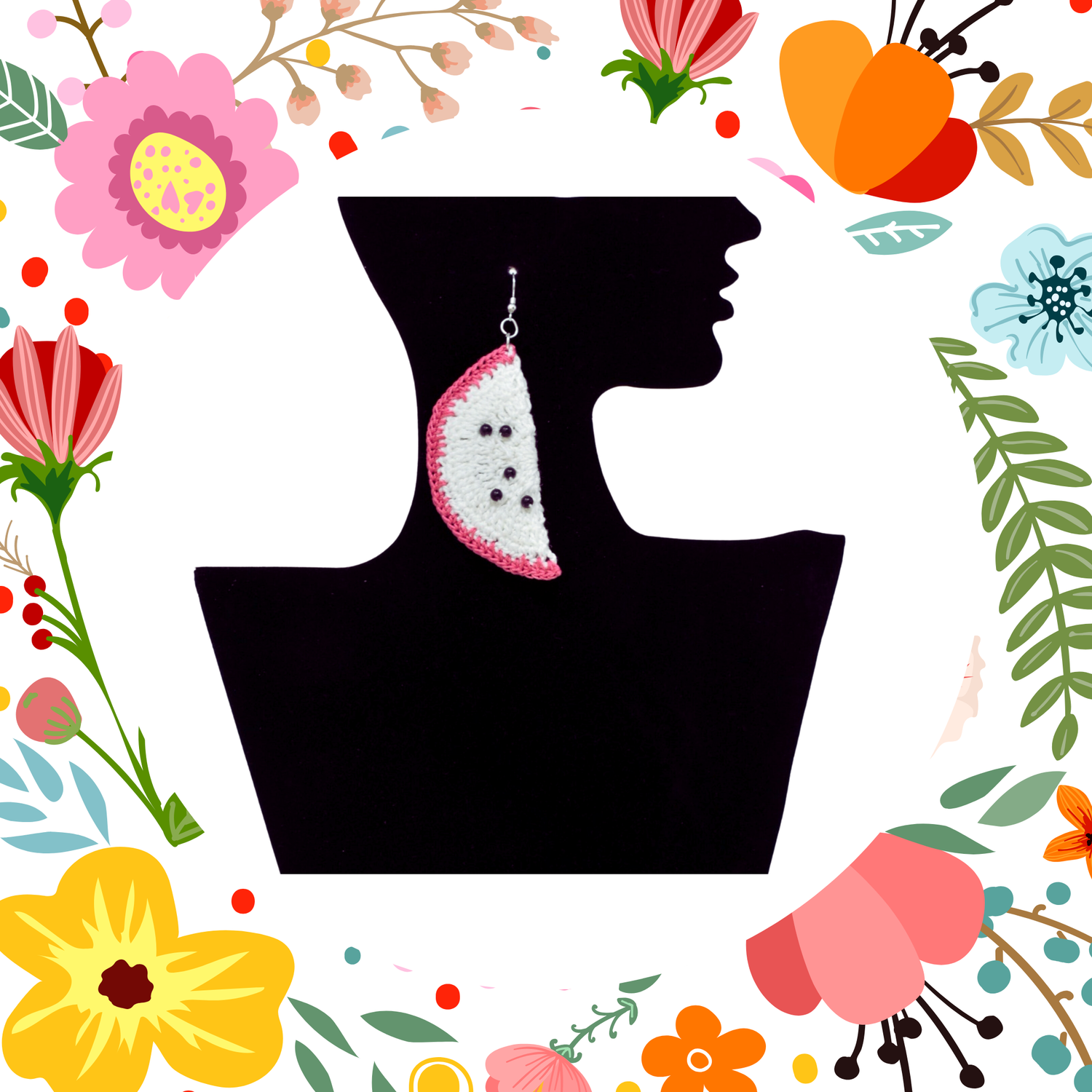 dragon fruit earrings