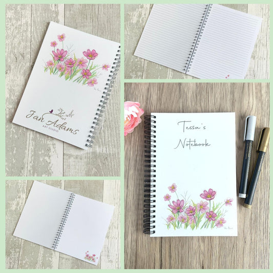 cosmos-flowers-notebook