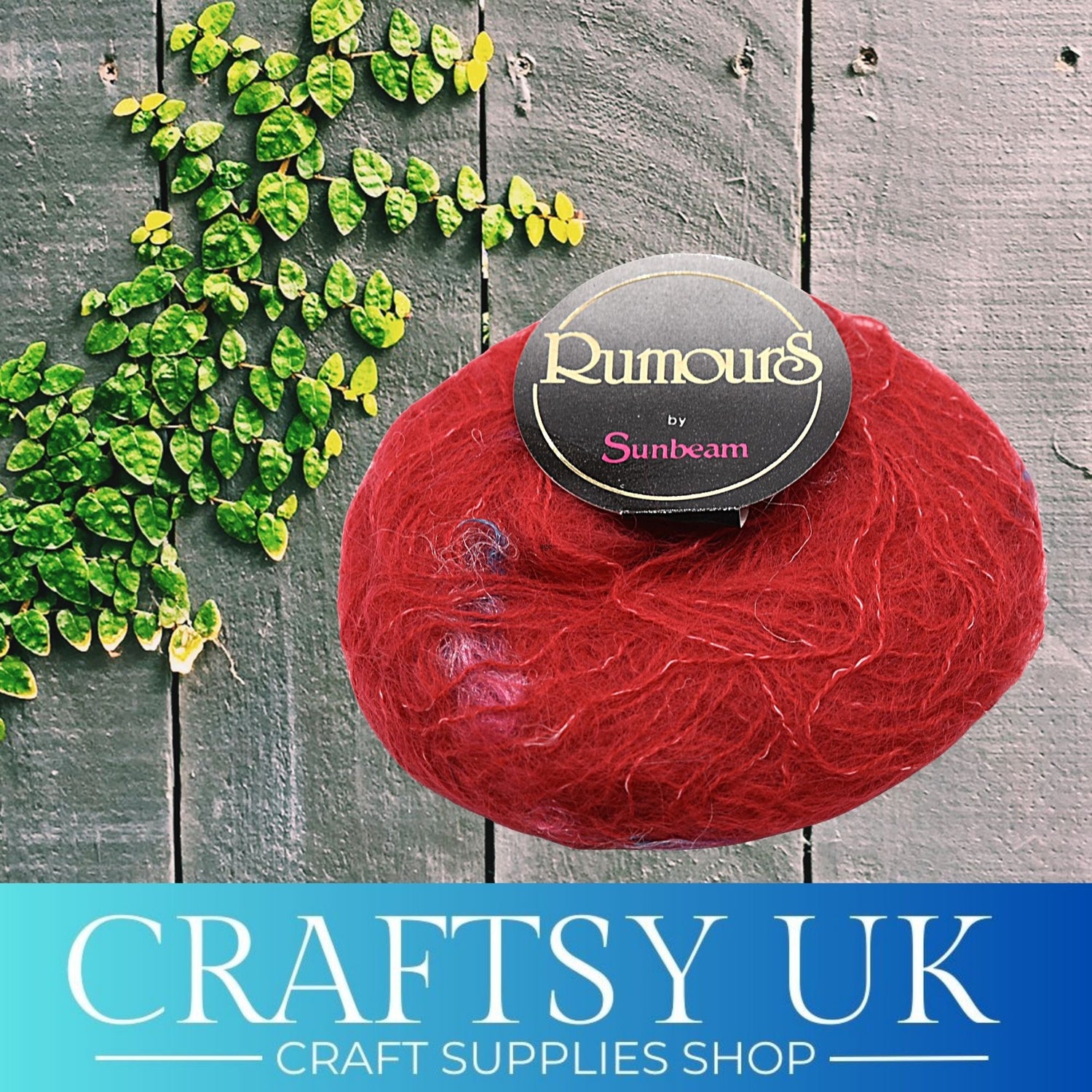 rumours red mohair yarn