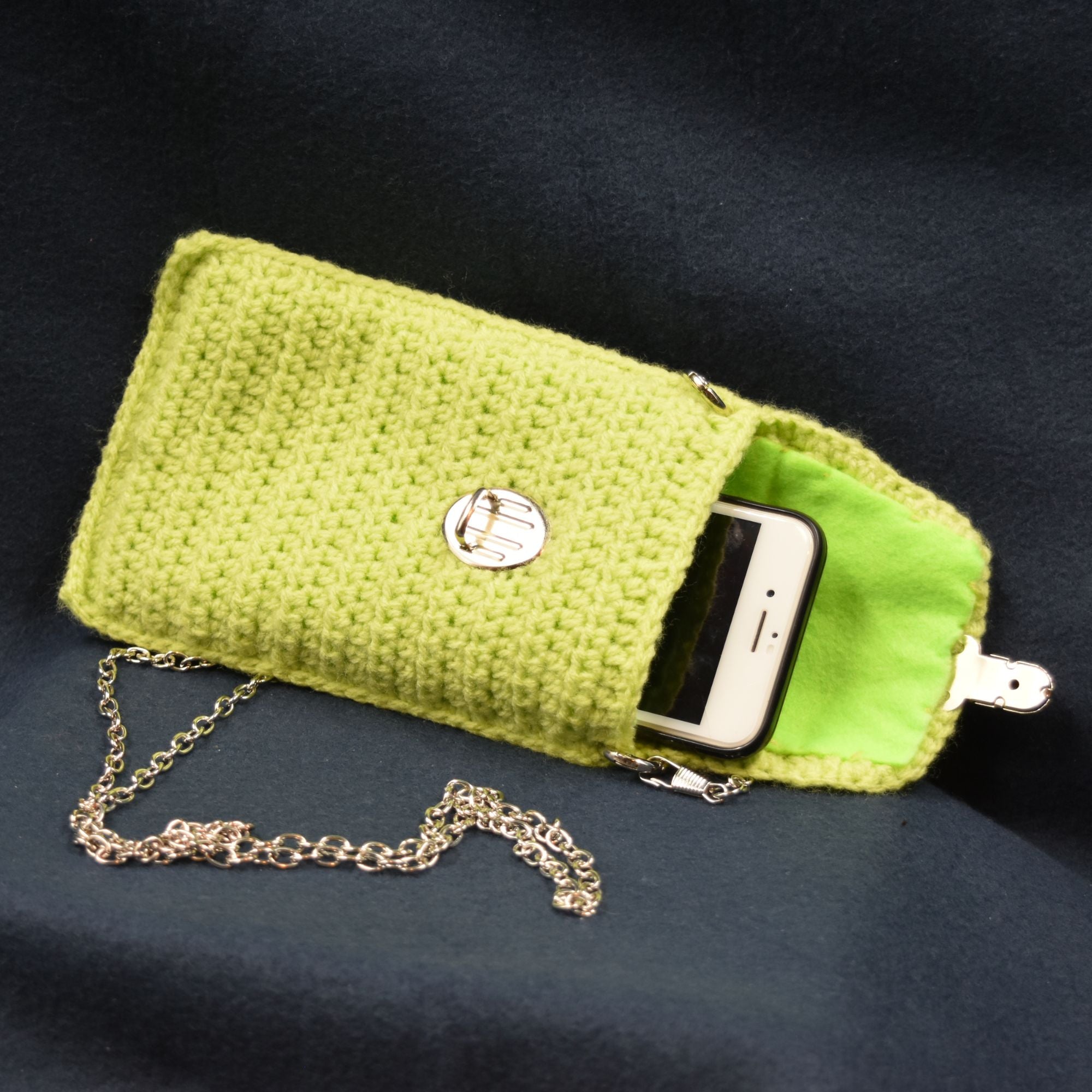 Crochet mobile online pouch online