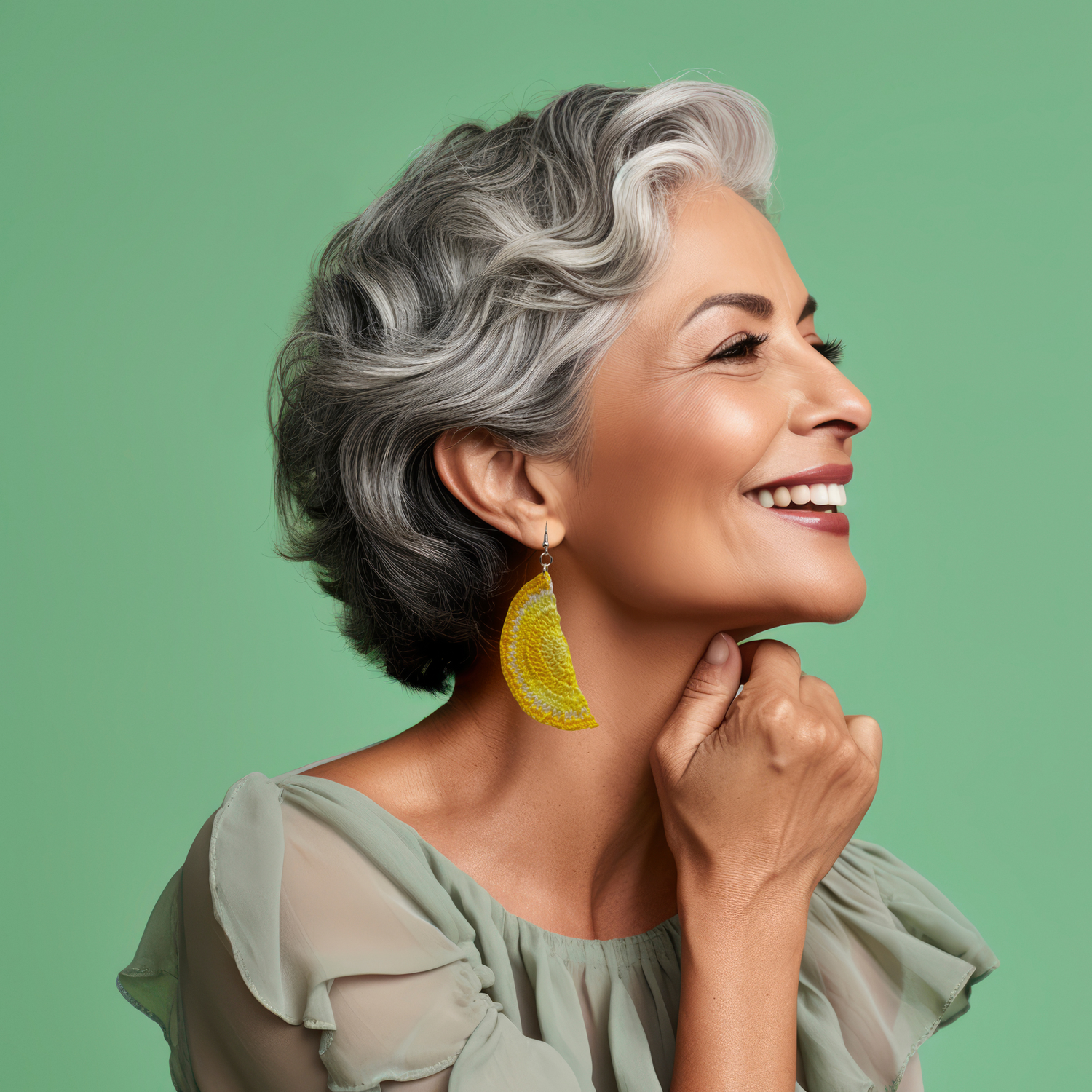 yellow earrings