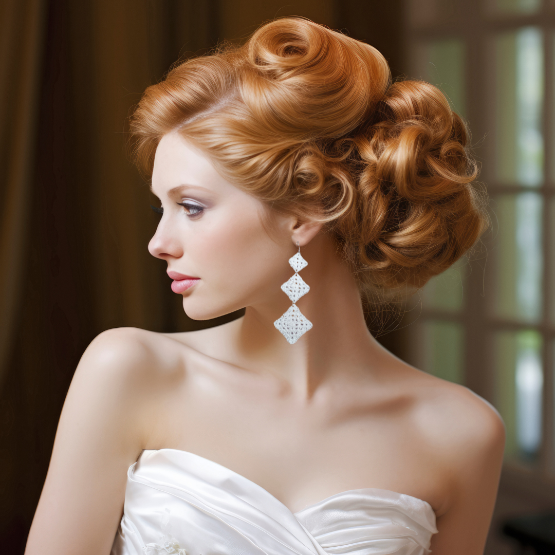 white dangle earrings 