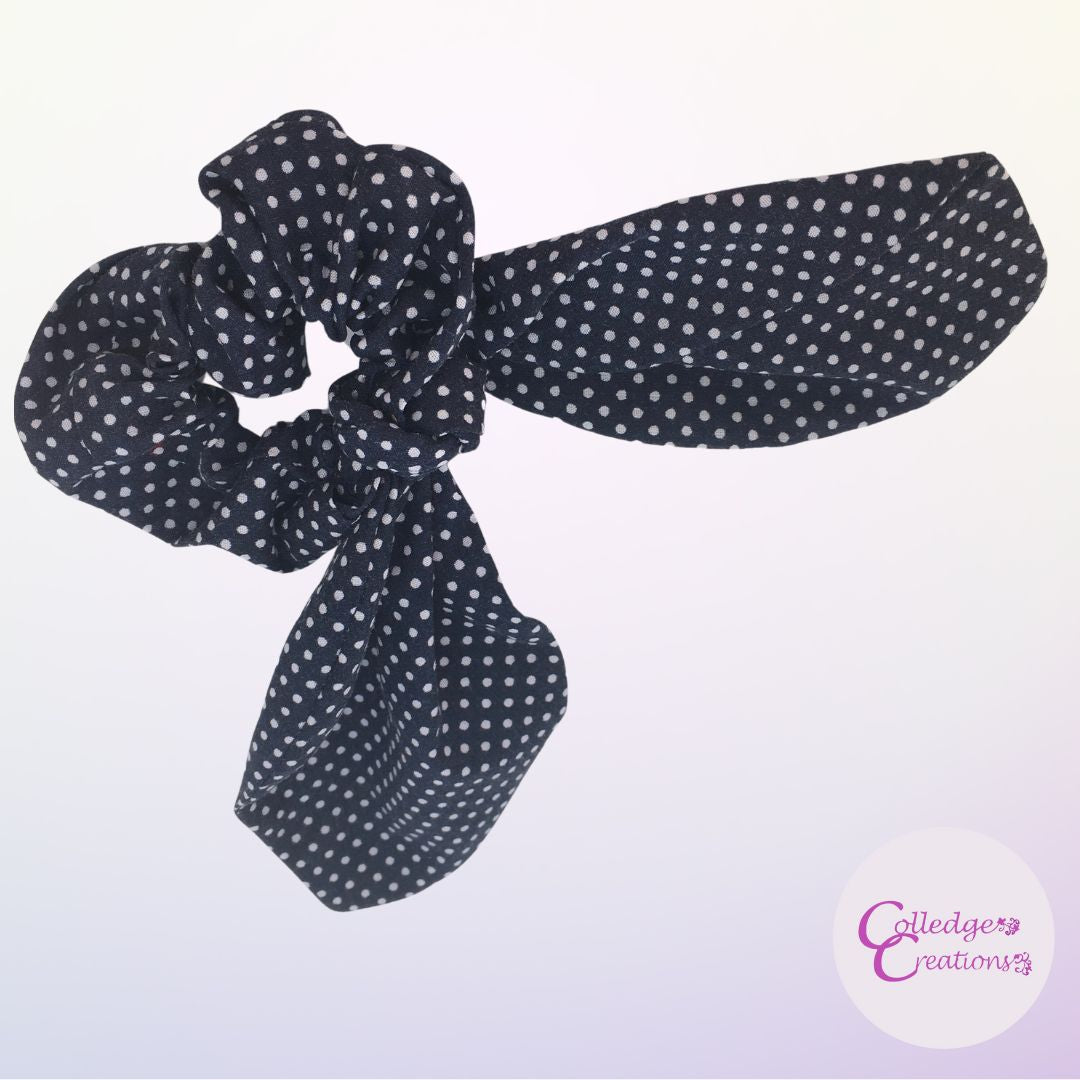 polka dot hair bow