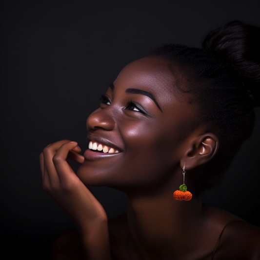 pumpkin earrings