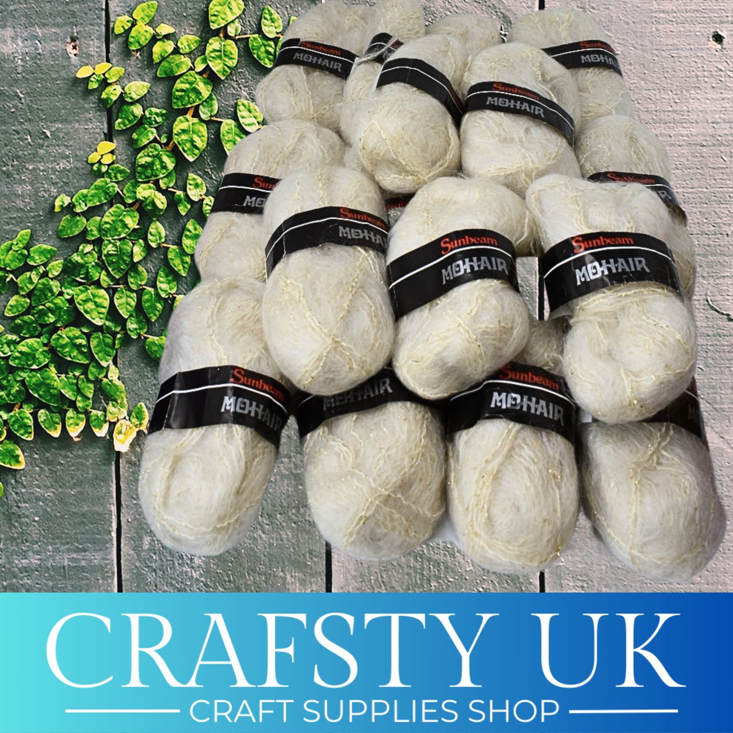 cream mohair yarn 