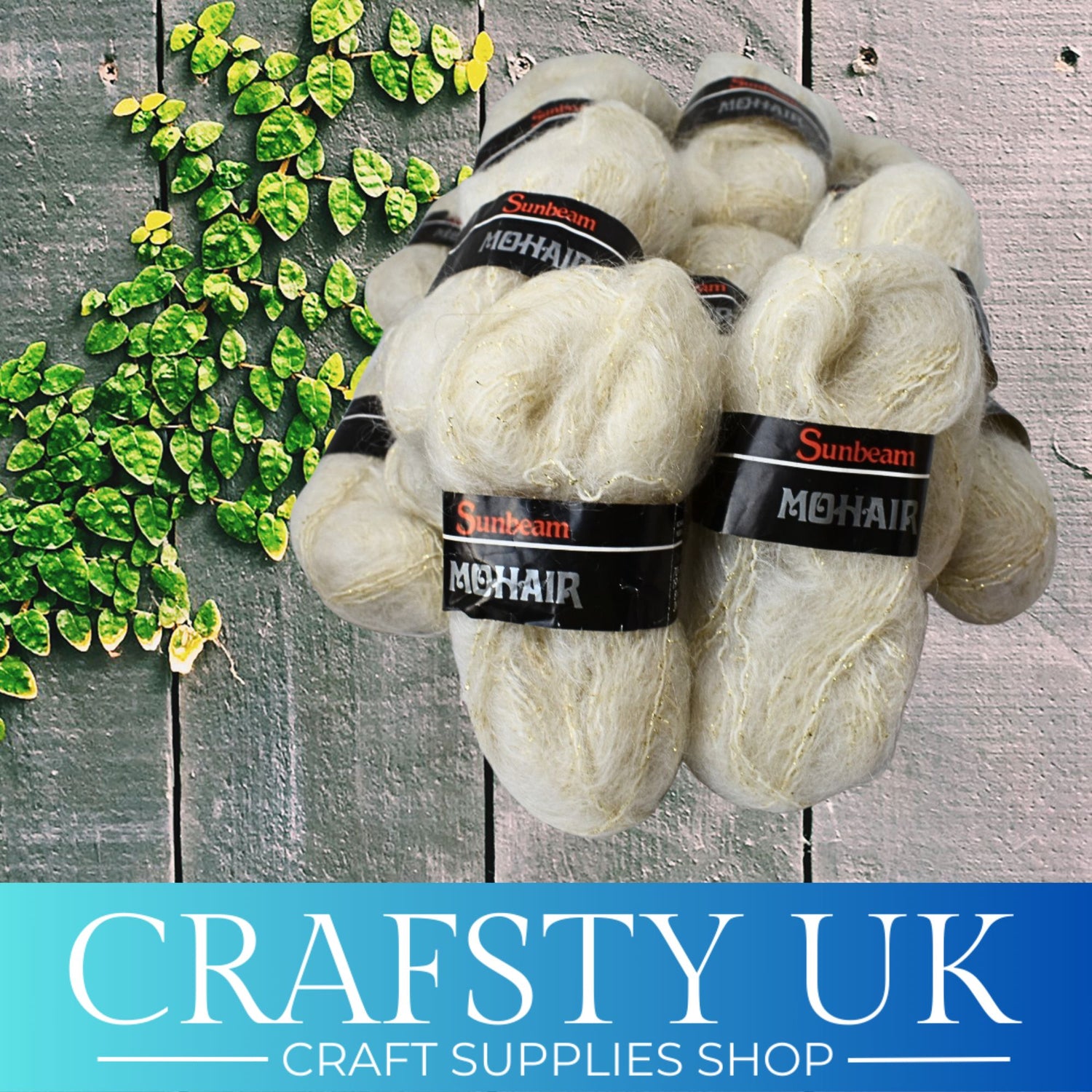 cream mohair yarn 