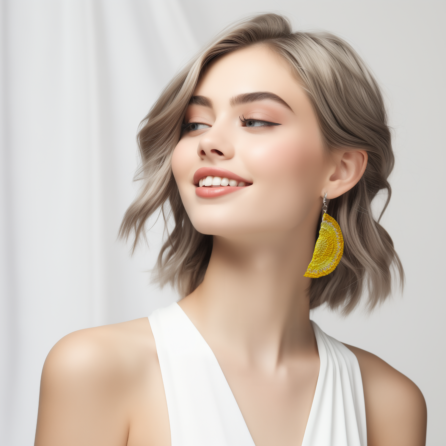 yellow earrings