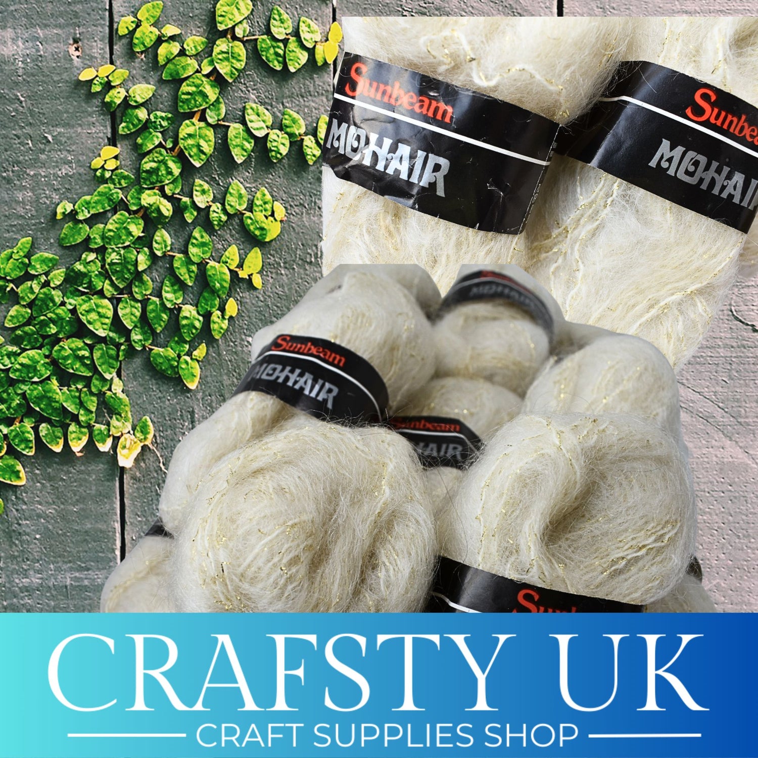 cream mohair yarn 