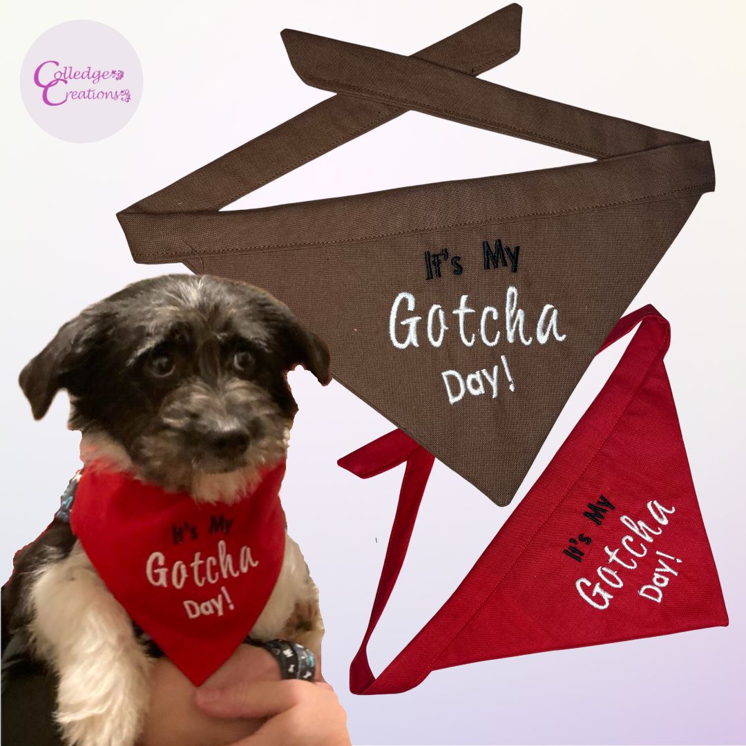 personalised dog bandannas