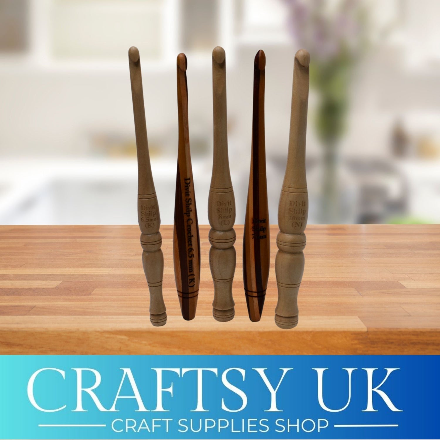 luxury wooden crochet hooks