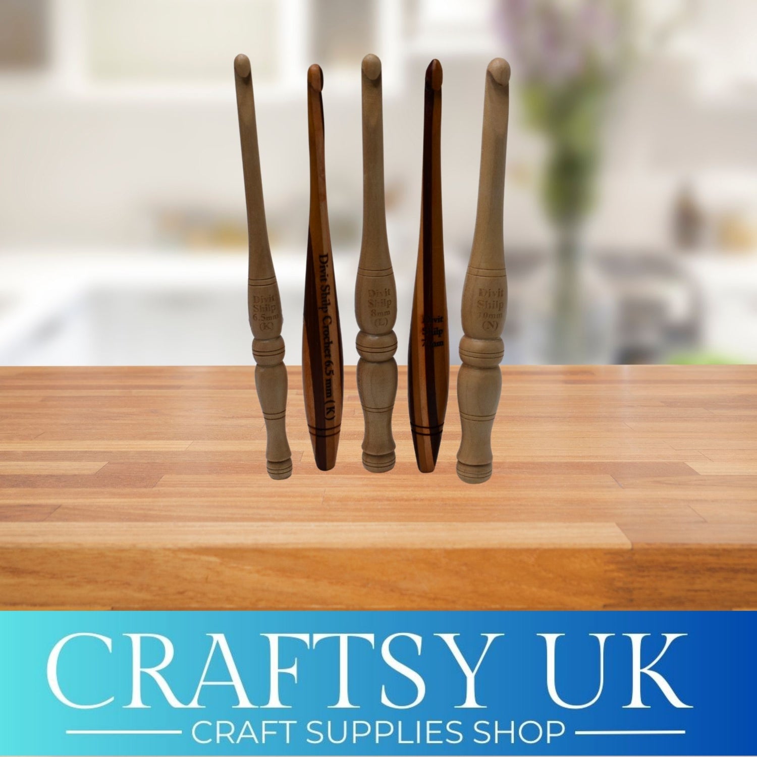 luxury wooden crochet hooks