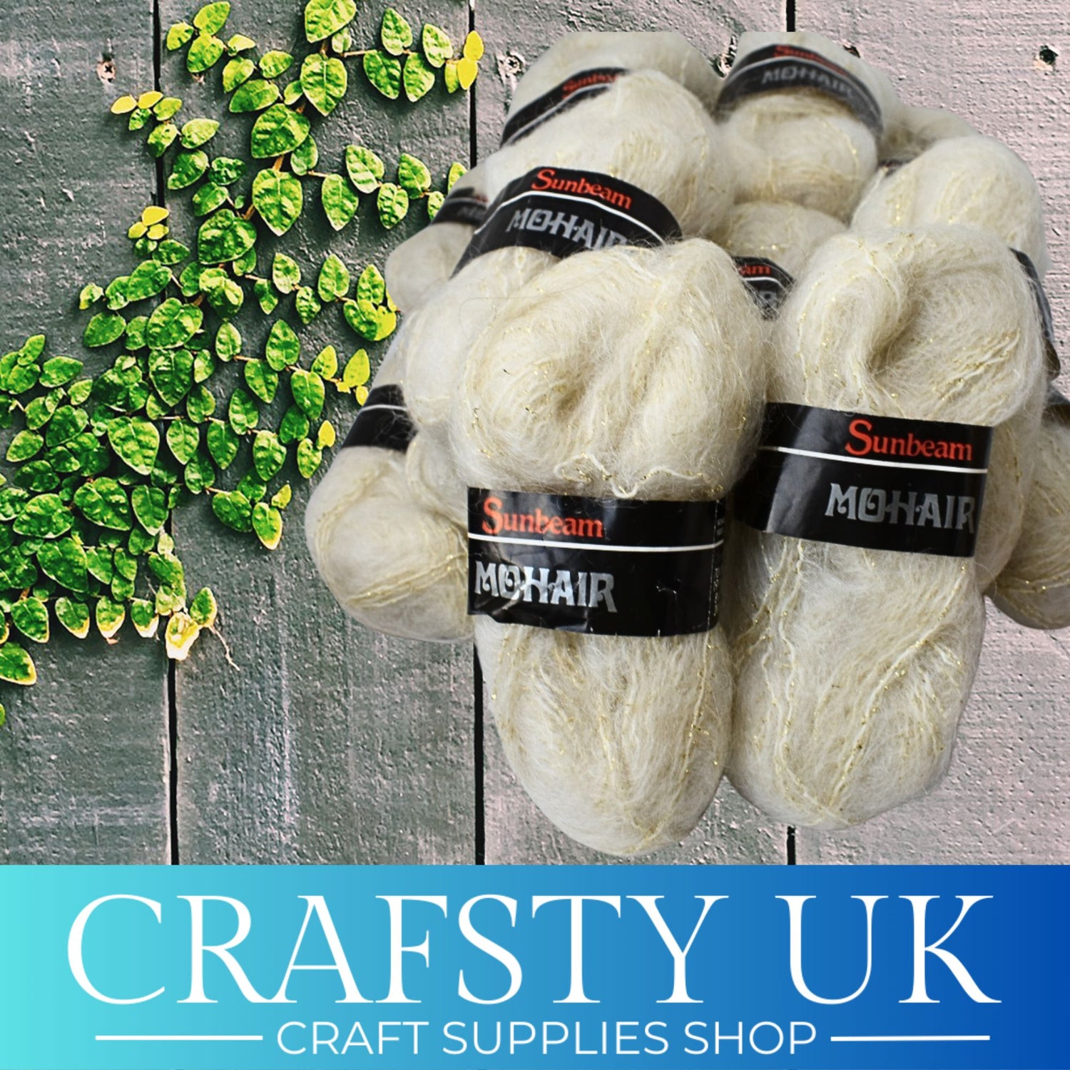cream mohair yarn 