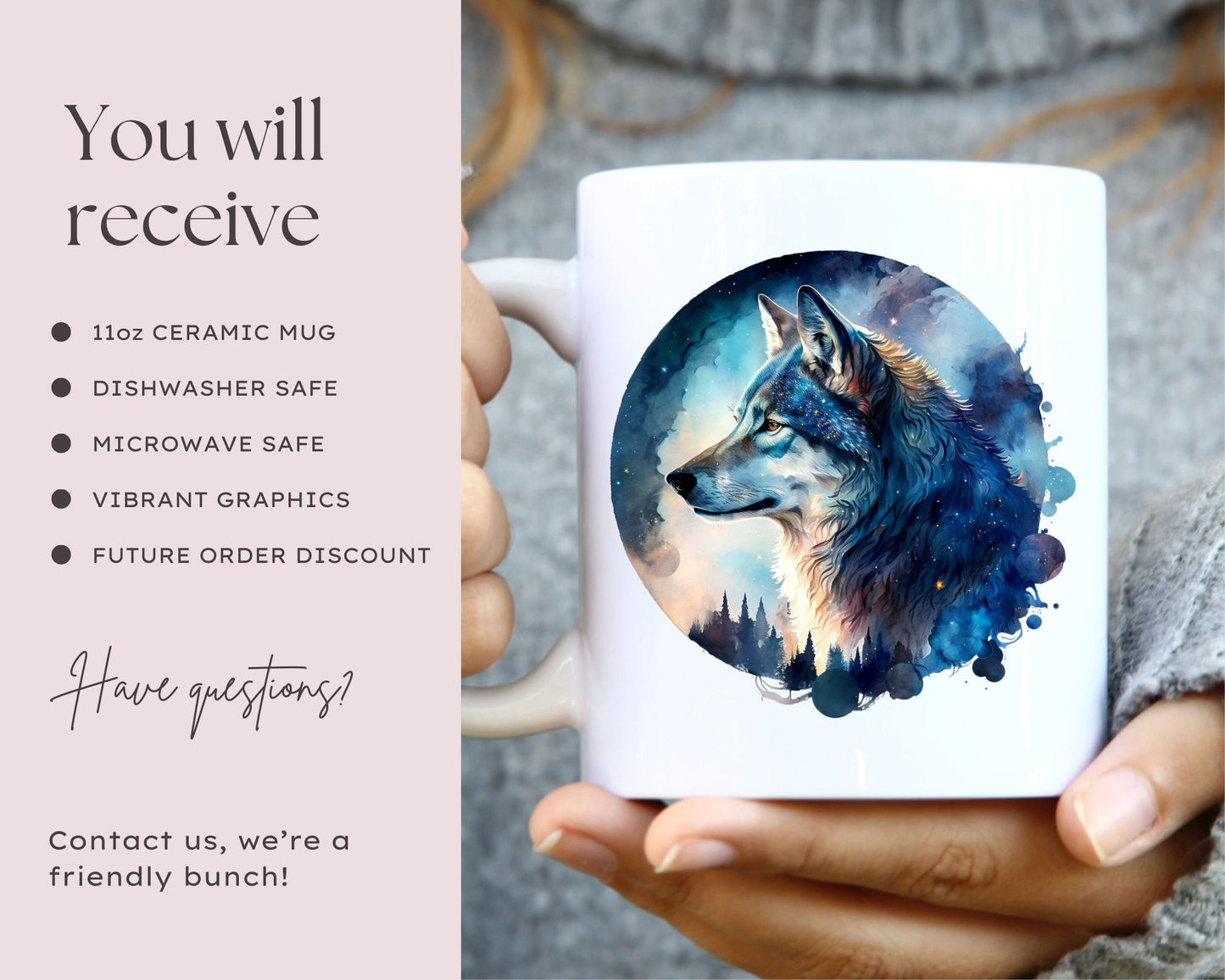 personalised-wolf-mug