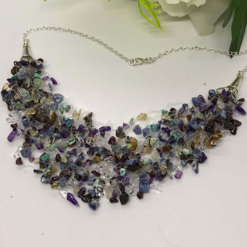 Unique Crochet Necklace | Crochet Chain Necklace