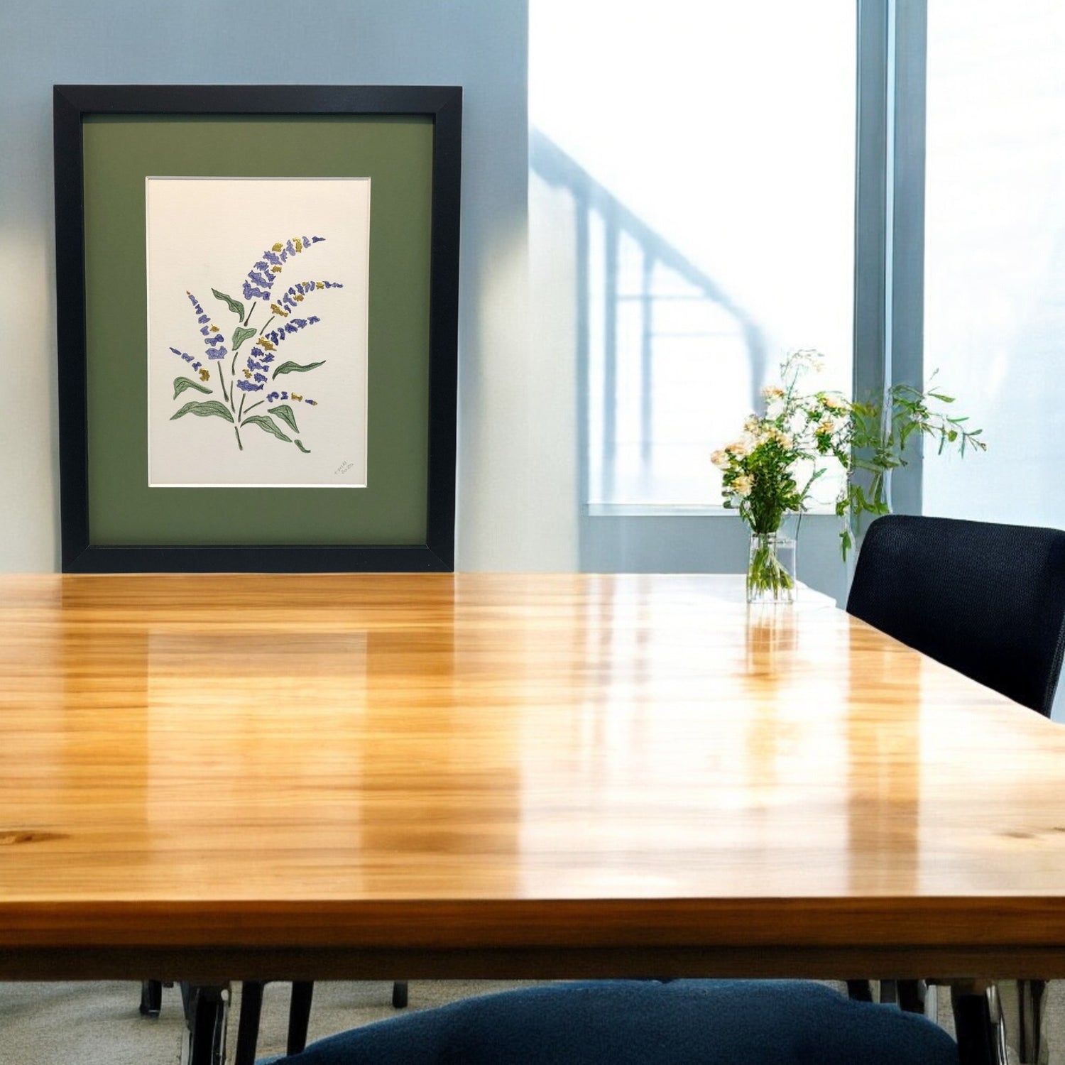 gold leaf flora art