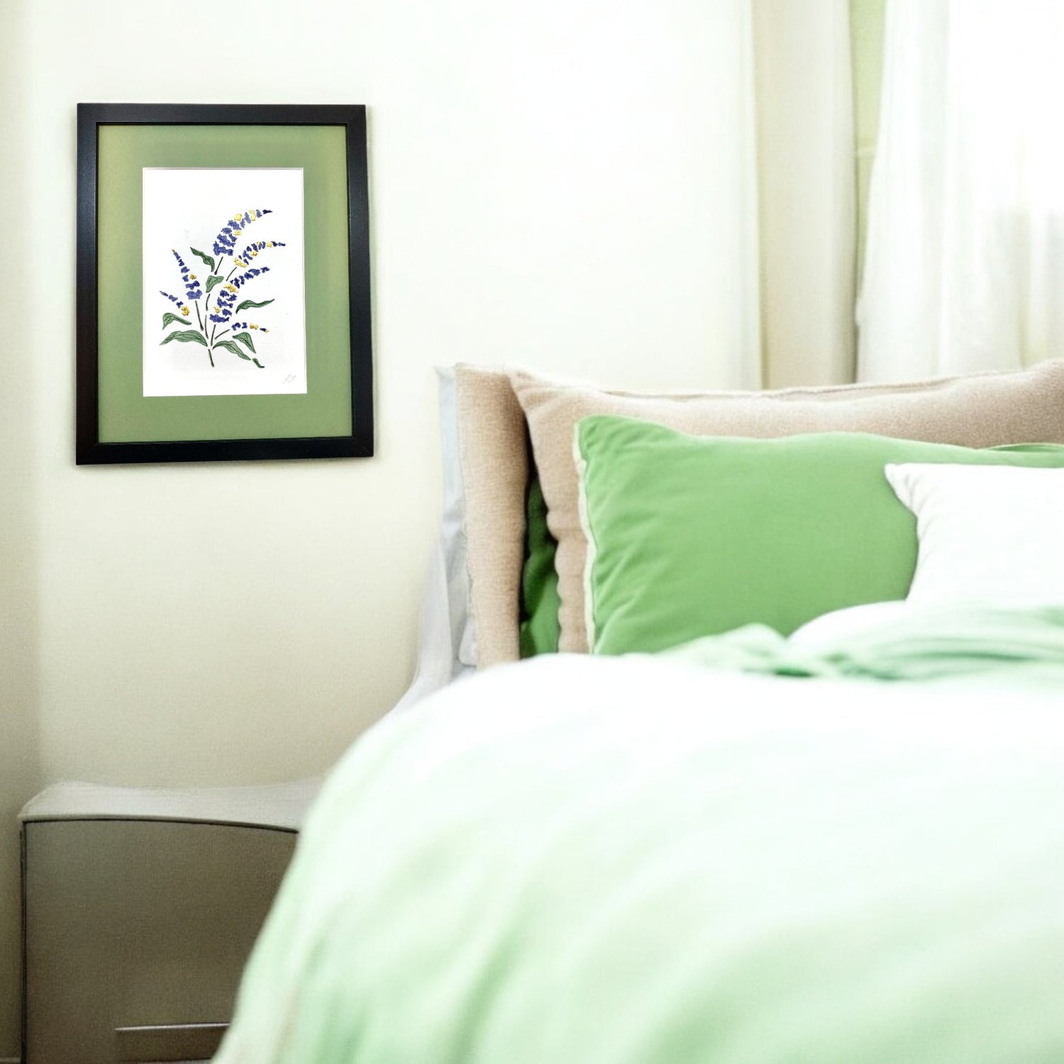 gold leaf flora art