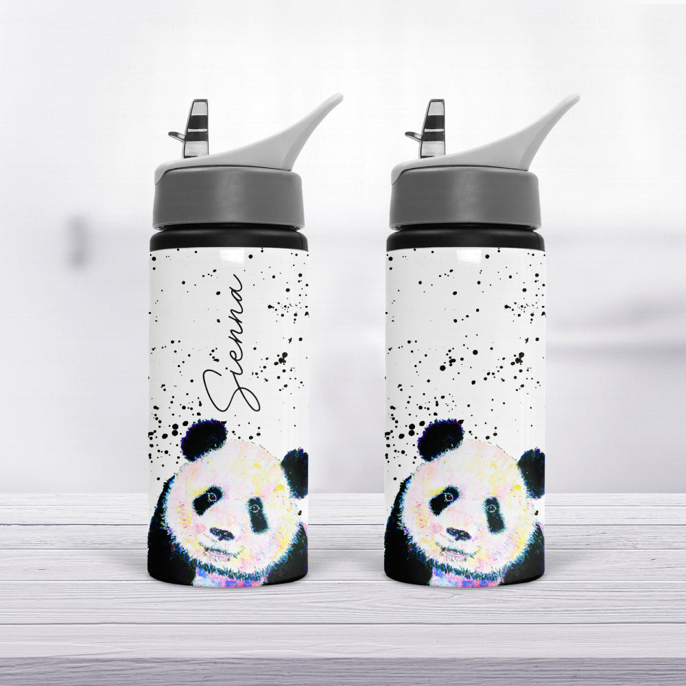 Panda Drinks Bottle - Personalised Water Bottles – Beautifully Handmade UK