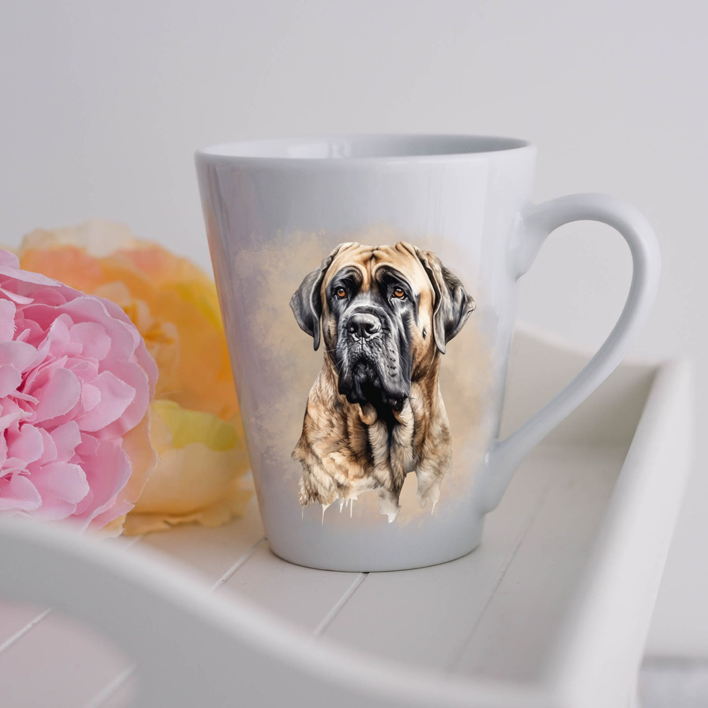 Bullmastiff Ceramic Latte Mug Gifts - Bullmastiff Latte Coffee Mugs