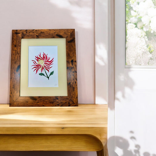 floral gold leaf art 