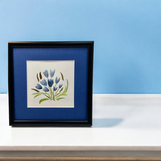 spring flowers gold leaf art