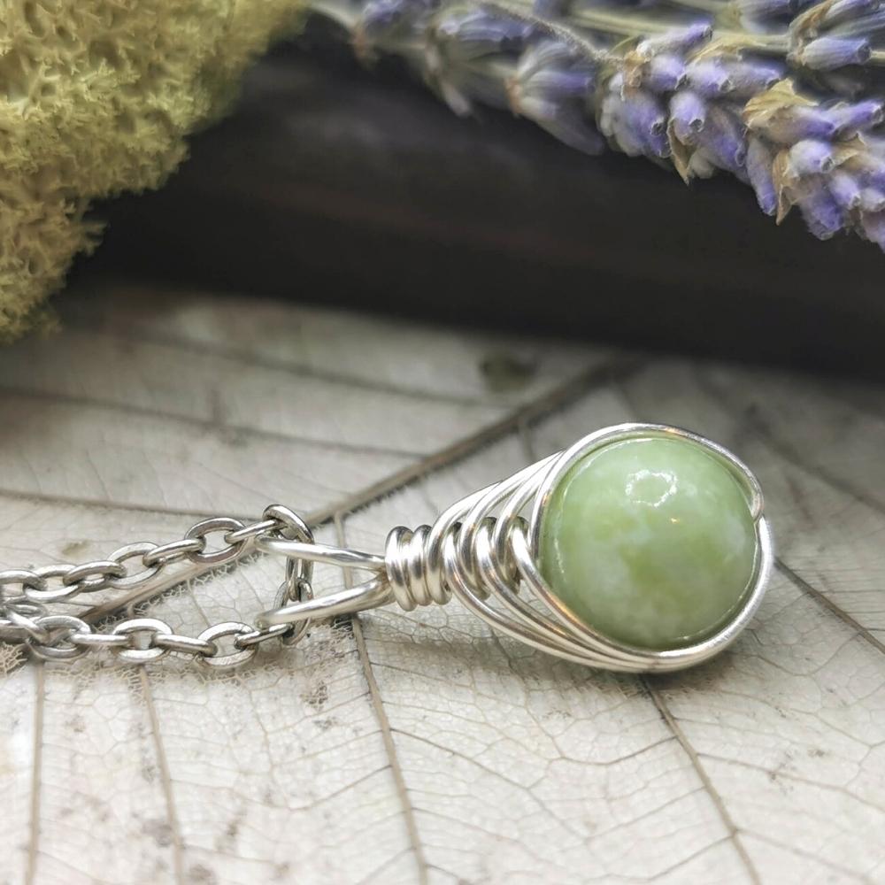 NOVICA Handmade Peridot Pendant Necklace - Sterling Silver Green Birthstone Jewelry With Chain, ‘Lime Lace’ Design