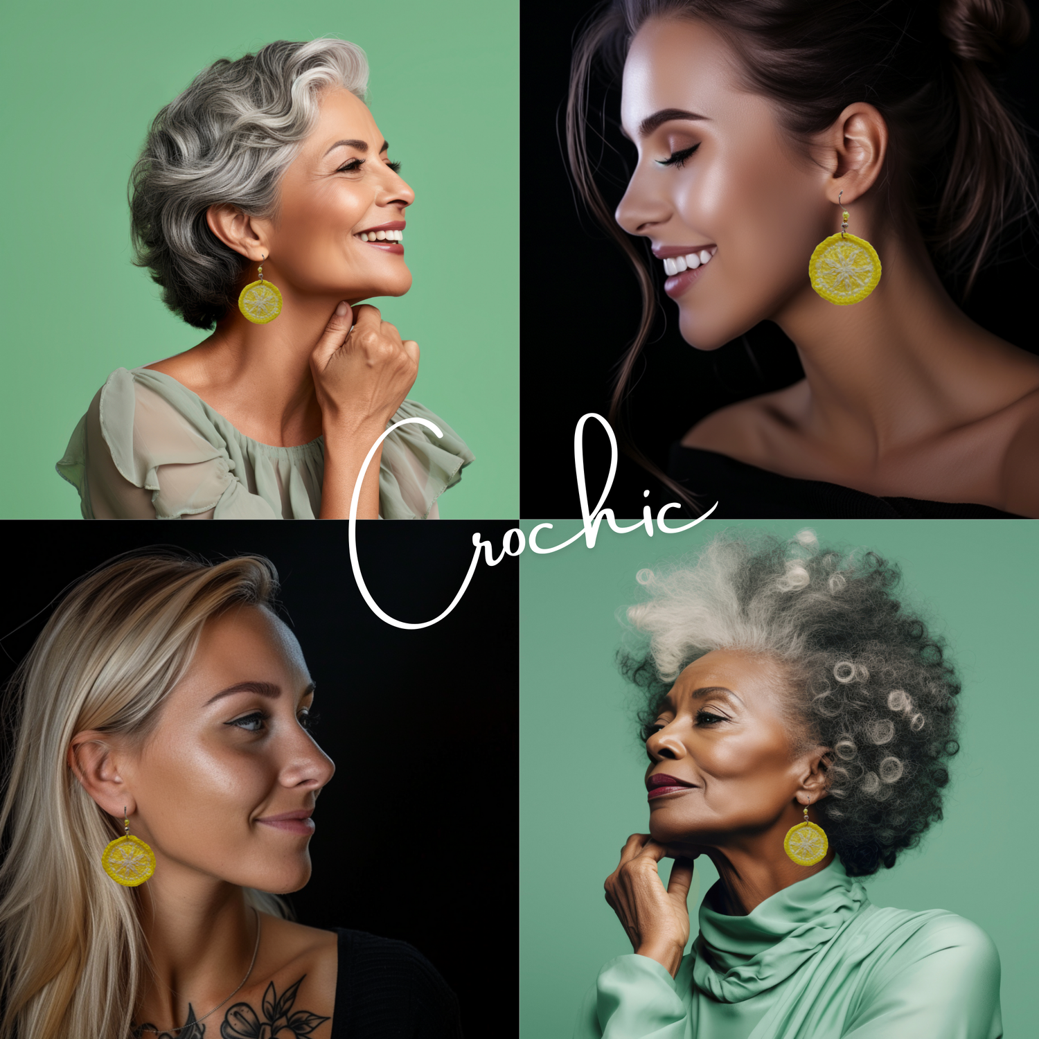 lemon slice earrings