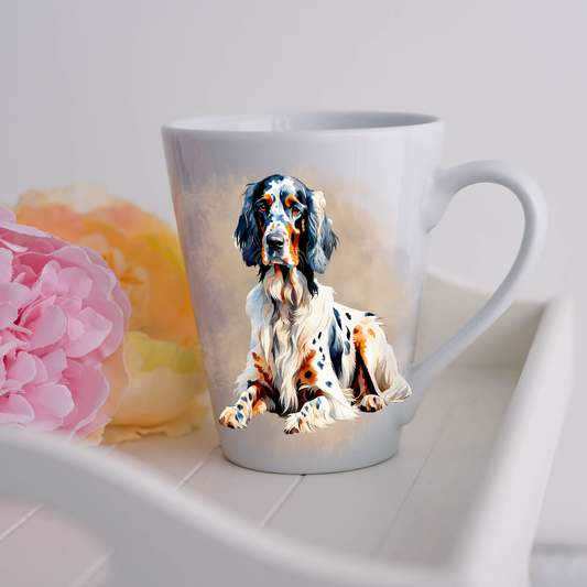 English Setter Ceramic Latte Mug Gifts - English Setter Latte Coffee Mugs