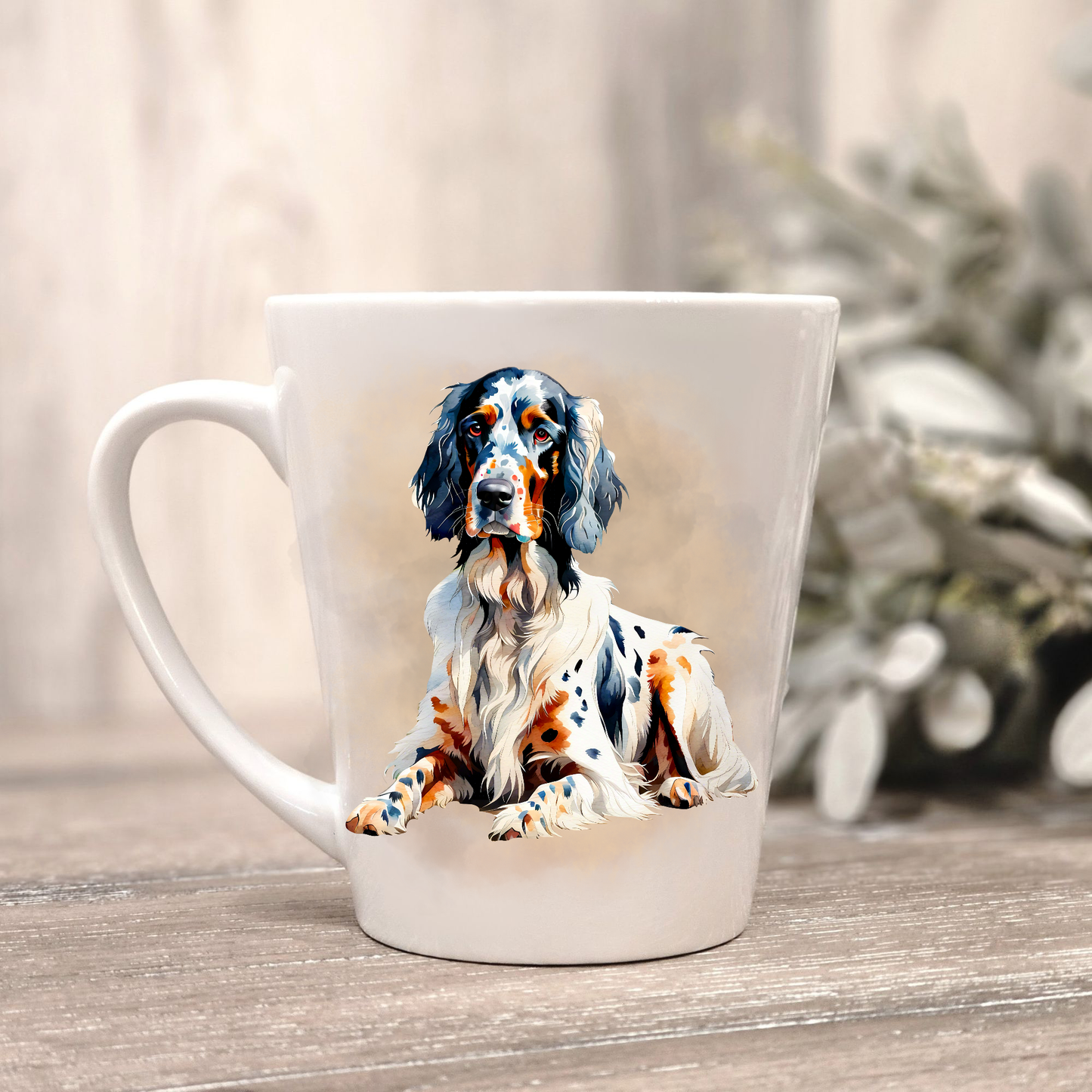 English Setter Ceramic Latte Mug Gifts - English Setter Latte Coffee Mugs