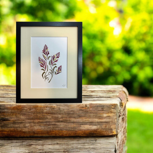 gold leaf exotic flowers 