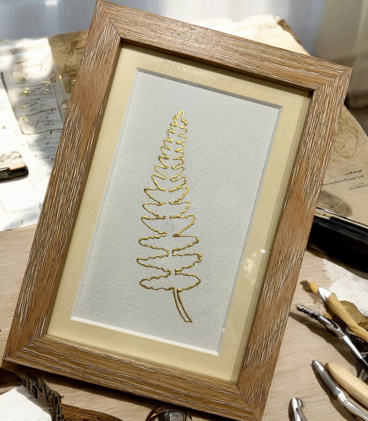 miniature fern skeleton
