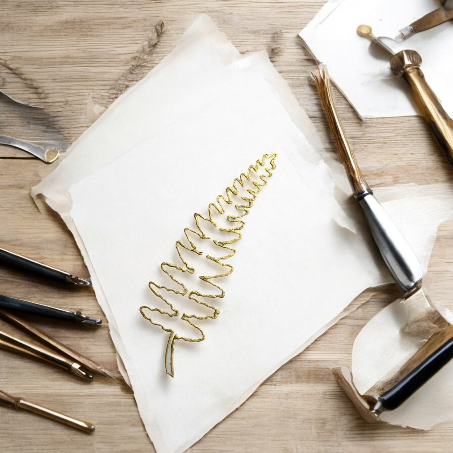 miniature fern skeleton
