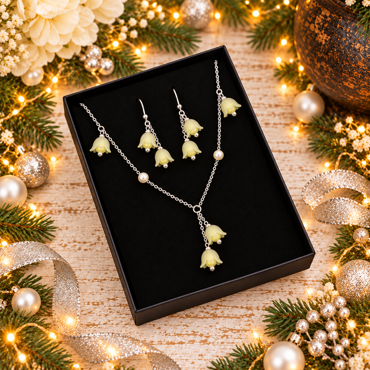 Handmade Tulip Floral Jewellery – Christmas Gift