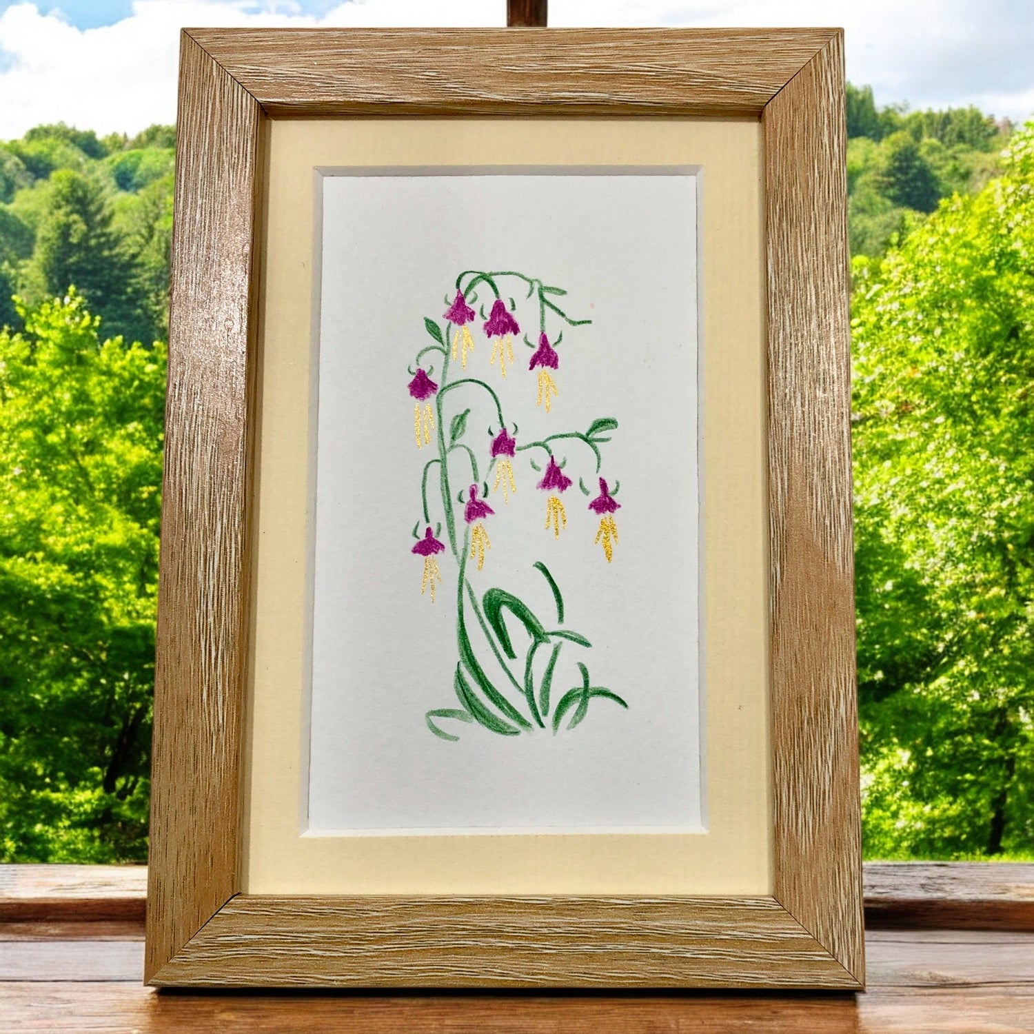 watercolour fuchsia 